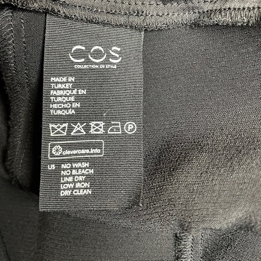 COS - Double Strap Slouchy Jumpsuit - Black - Size 12 - Picture 12 of 12
